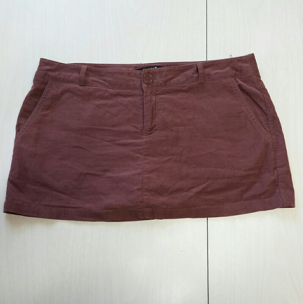 Courdroy mini skirt coulattes